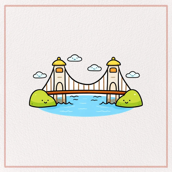 How to Draw a Golden Gate Bridge feature image