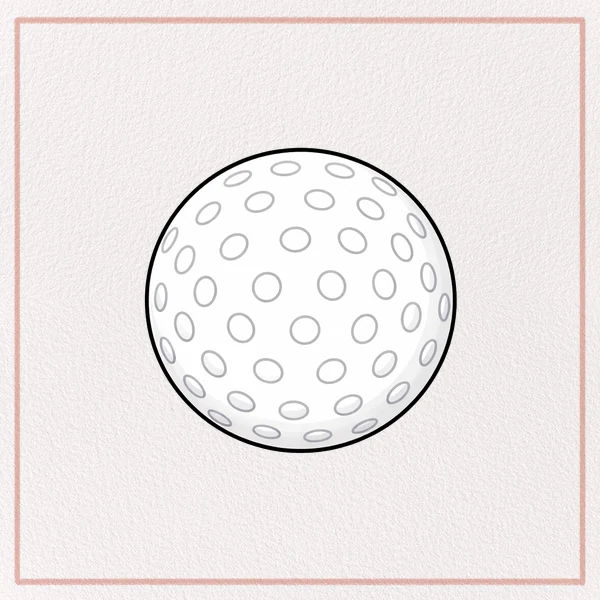 How to Draw a Golf Ball feature image