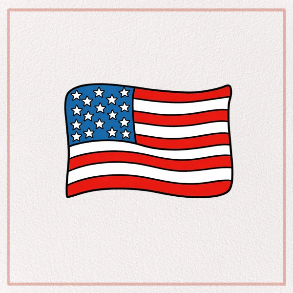 How to Draw an American Flag feature image