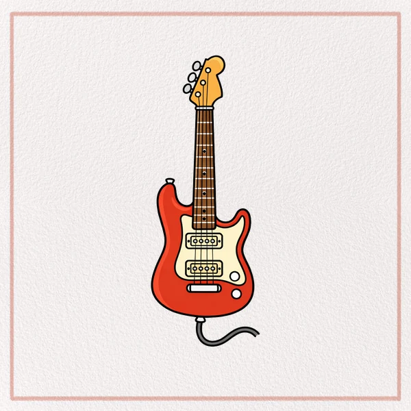 How to Draw an Electric Guitar feature image