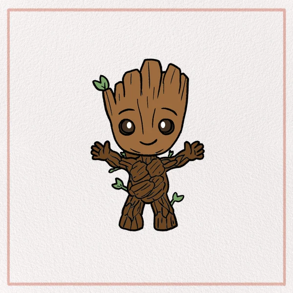 How to Draw a Baby Groot feature image