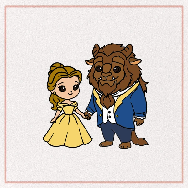 How to Draw a Beauty And The Beast feature image