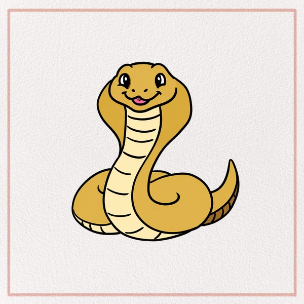 How to Draw a King Cobra feature image