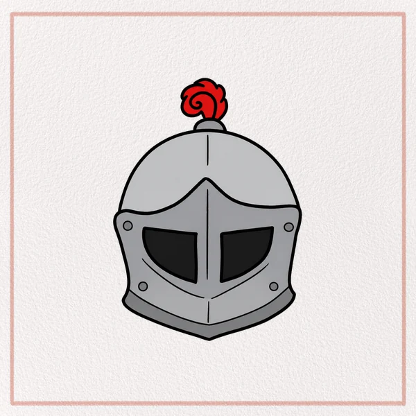 How to Draw a Knights Helmet feature image