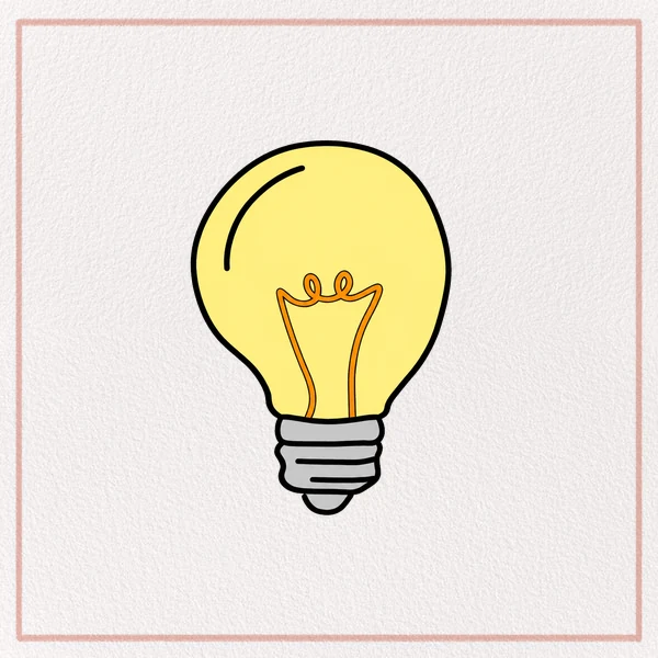 How to Draw a Light Bulb feature image