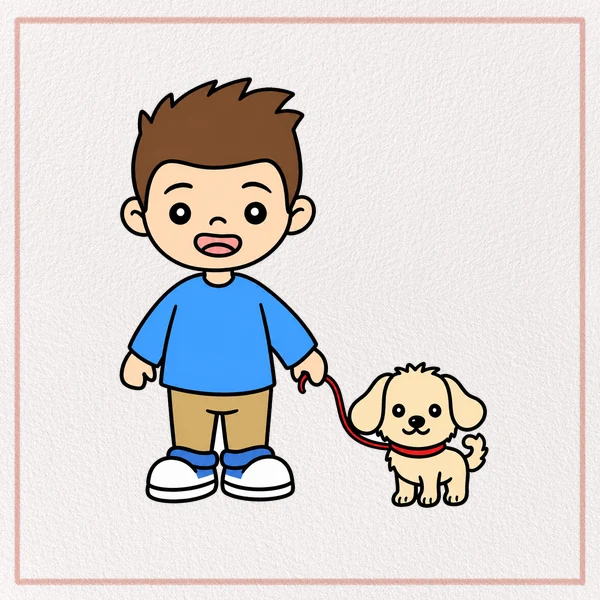How to Draw a Man With A Dog feature image