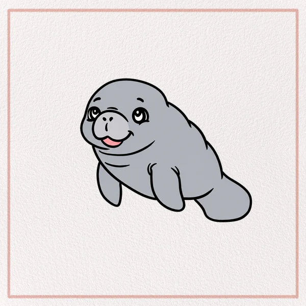 How to Draw a Manatee feature image