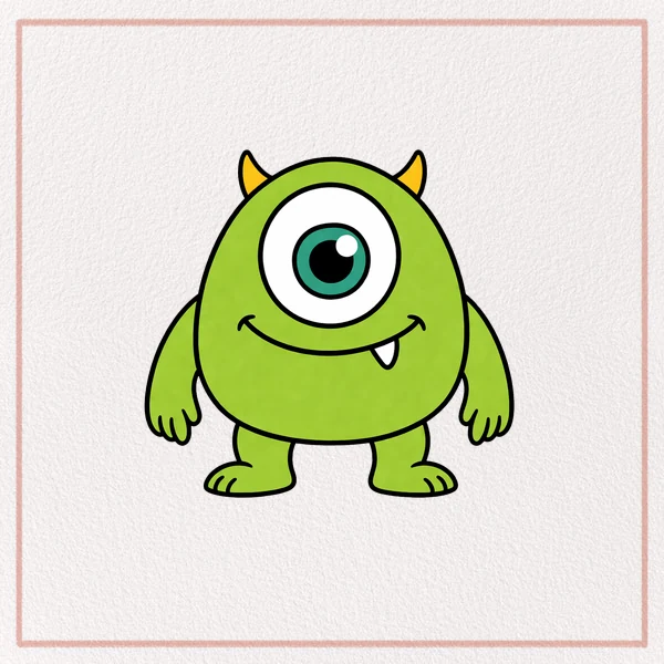 How to Draw a Mike Wazowski feature image