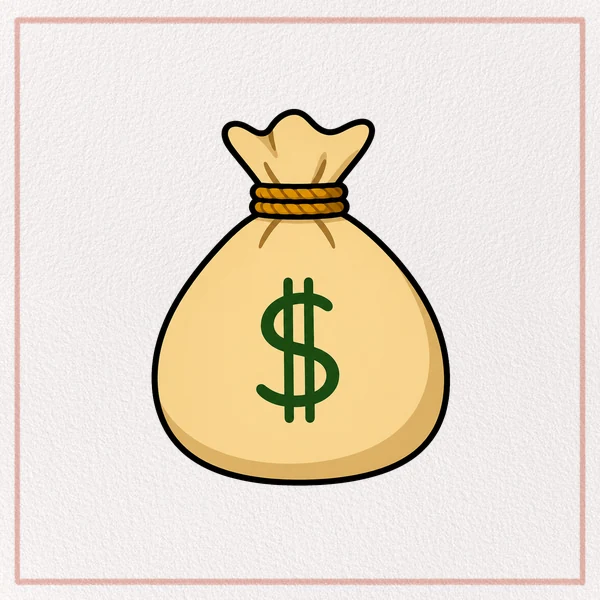 How to Draw a Money Bag feature image