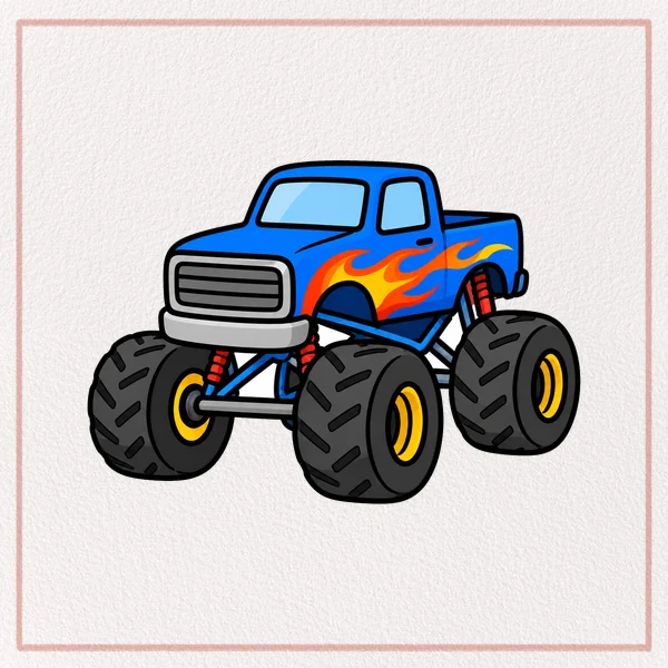 How to Draw a Monster Truck feature image