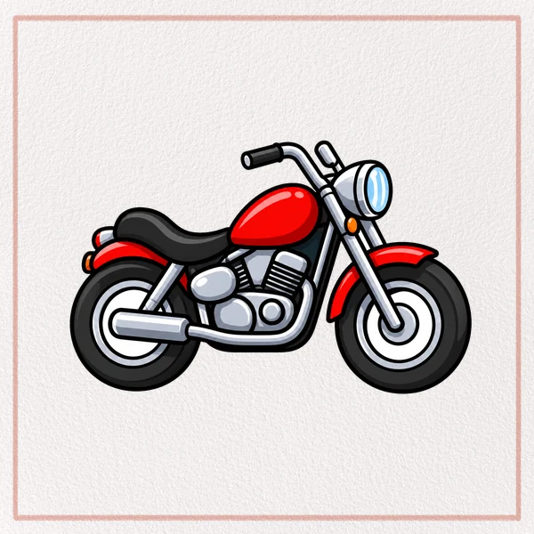 How to Draw a Motorcycle feature image