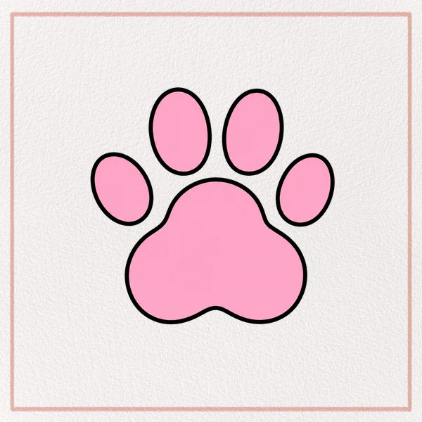 How to Draw a Paw Print feature image