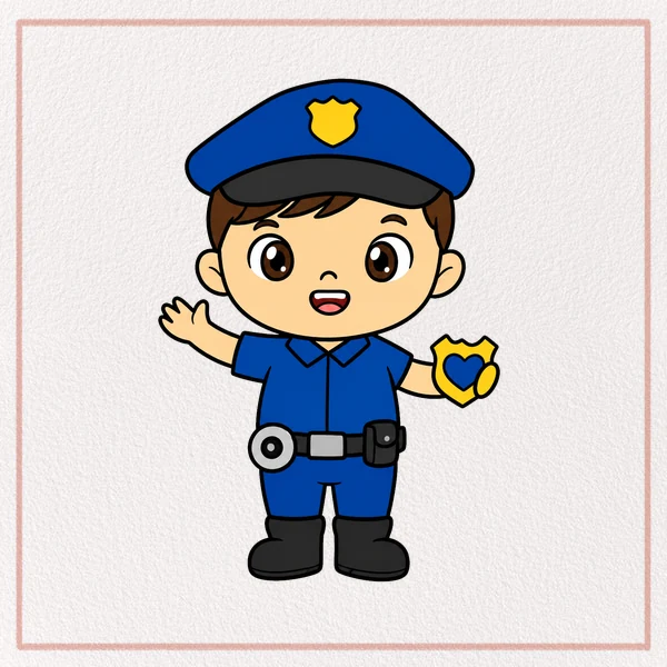 How to Draw a Police Officer feature image