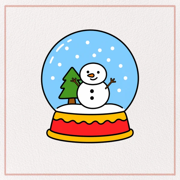 How to Draw a Snow Globe feature image