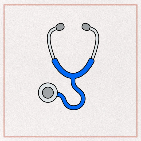 How to Draw a Stethoscope feature image