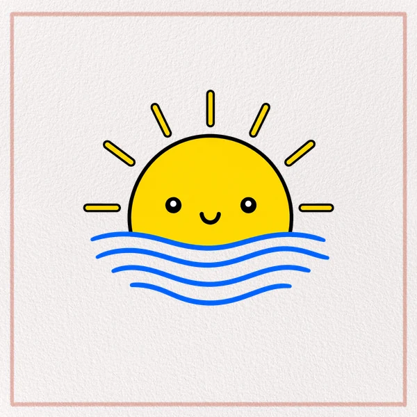 How to Draw a Sunset feature image