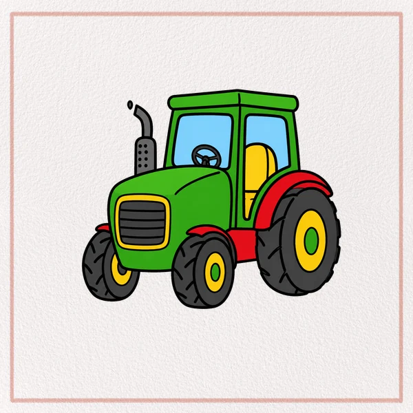 How to Draw a Tractor feature image