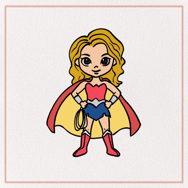 How to Draw a Wonder Woman feature image