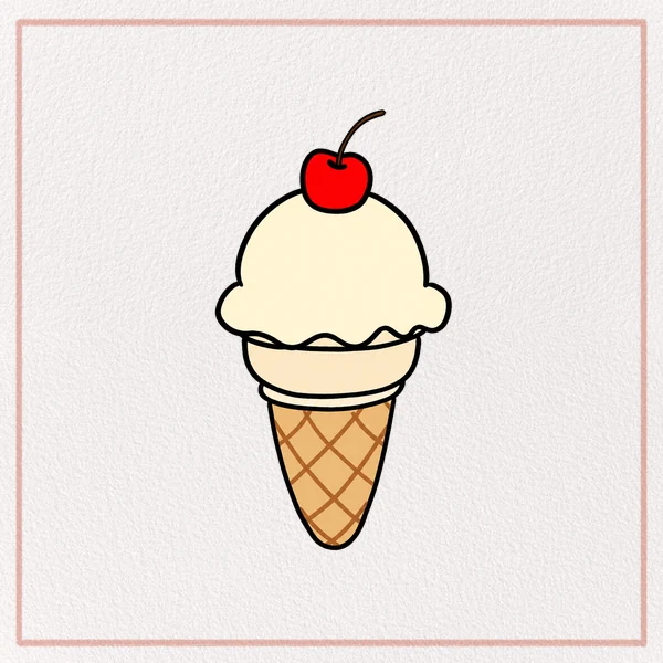 How to Draw an Ice Cream Cone feature image