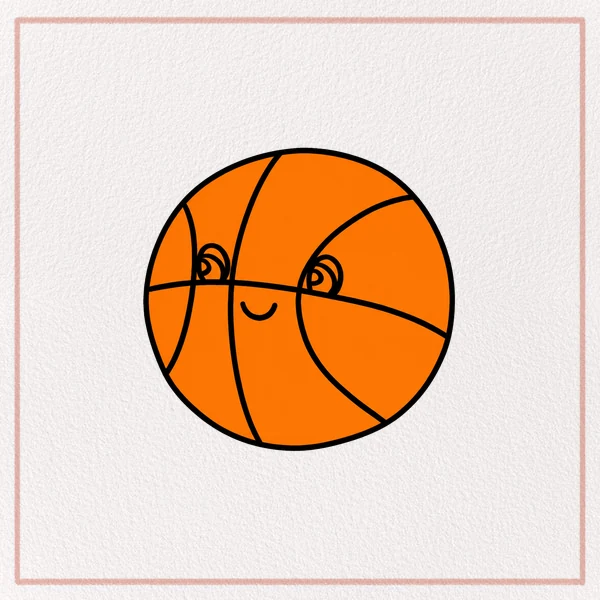How to Draw a Cartoon Basketball feature image