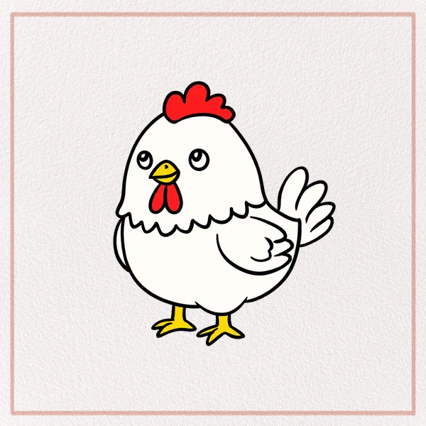 How to Draw a Cartoon Chicken feature image
