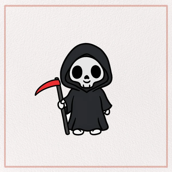 How to Draw a Cartoon Death feature image