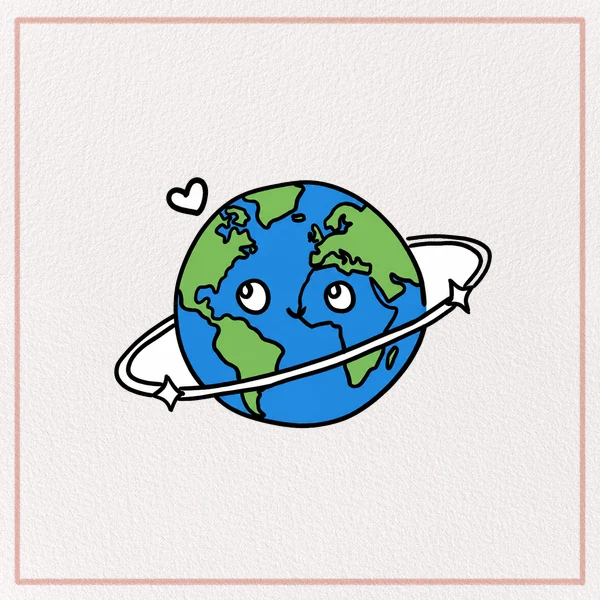 How to Draw a Cartoon Earth feature image