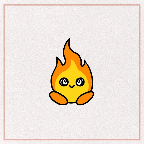 How to Draw a Cartoon Flame feature image