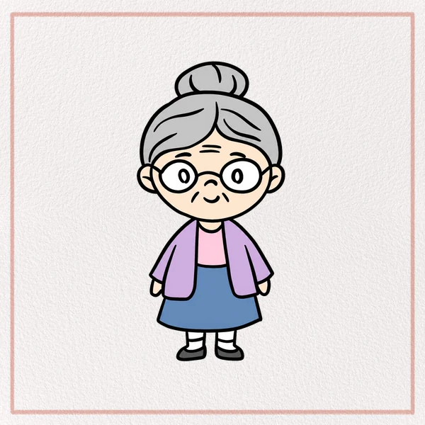 How to Draw a Cartoon Grandma feature image