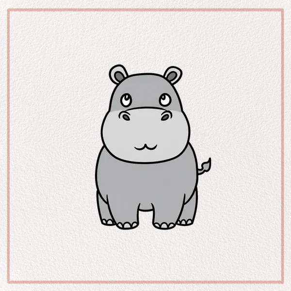 How to Draw a Cartoon Hippo feature image