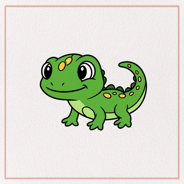 How to Draw a Cartoon Lizard feature image