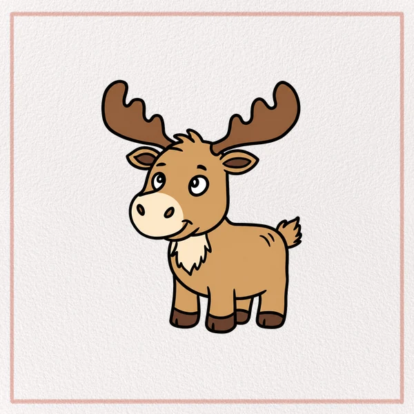 How to Draw a Cartoon Moose feature image