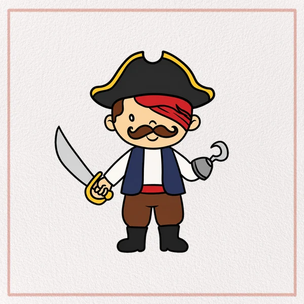 How to Draw a Cartoon Pirate feature image