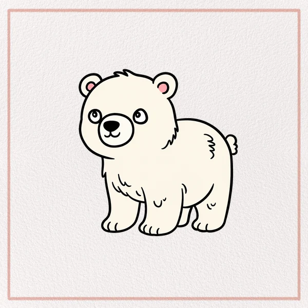 How to Draw a Cartoon Polar Bear feature image