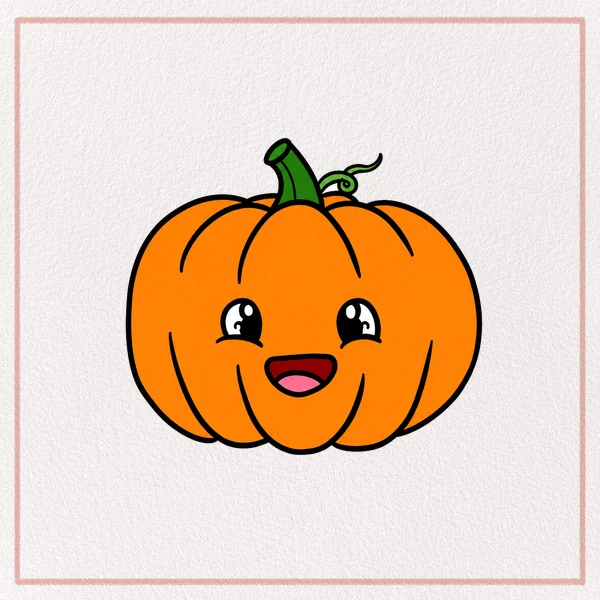 How to Draw a Cartoon Pumpkin feature image