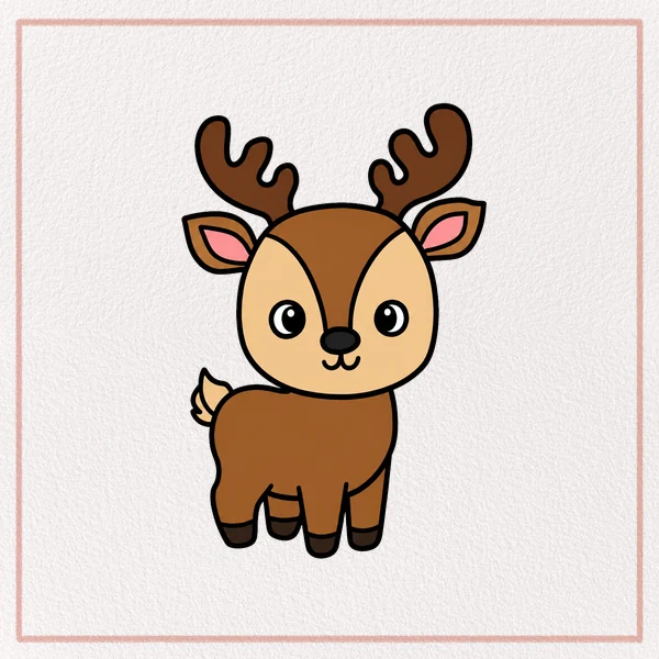 How to Draw a Cartoon Reindeer feature image