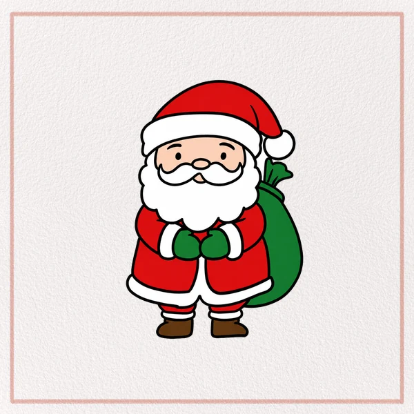 How to Draw a Cartoon Santa feature image