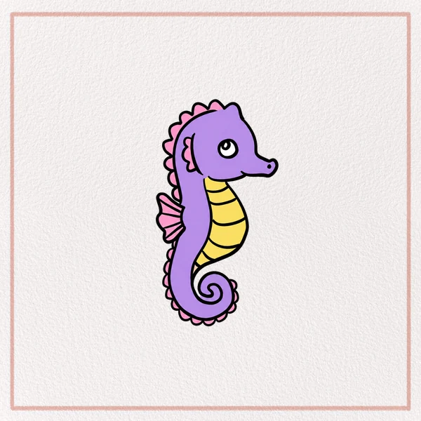How to Draw a Cartoon Seahorse feature image