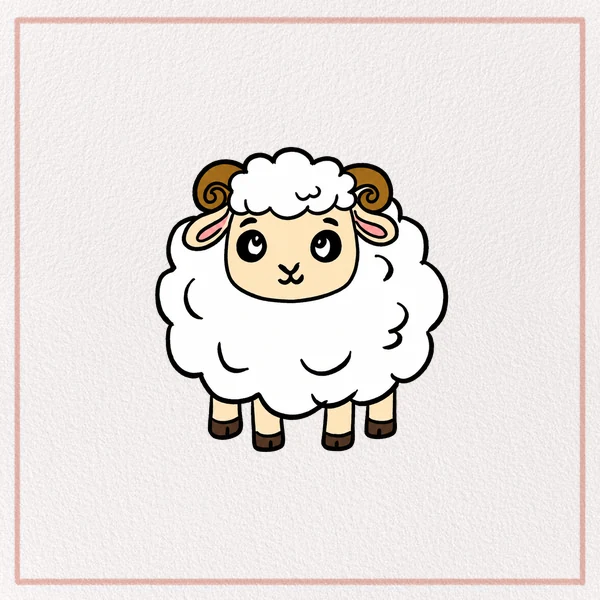 How to Draw a Cartoon Sheep feature image