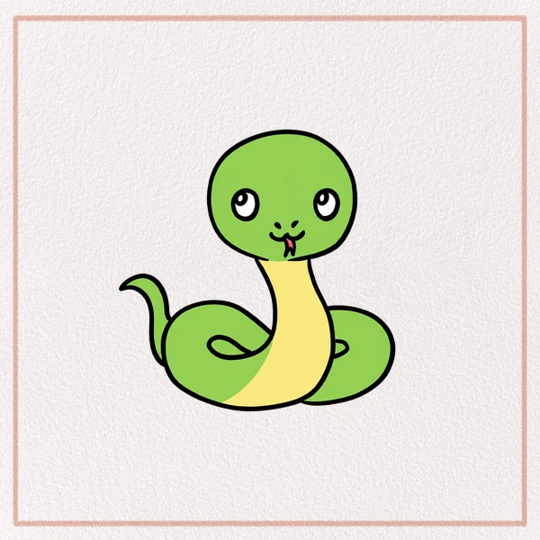 How to Draw a Cartoon Snake feature image