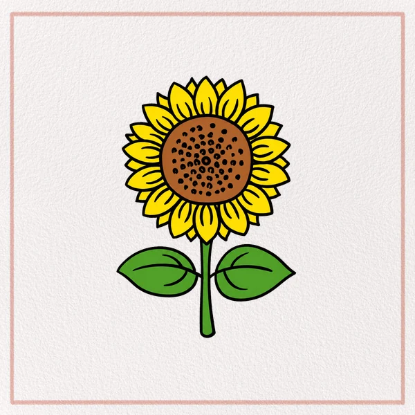 How to Draw a Cartoon Sunflower feature image