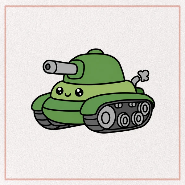 How to Draw a Cartoon Tank feature image