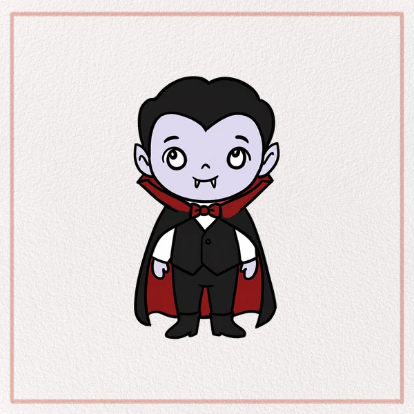 How to Draw a Cartoon Vampire feature image