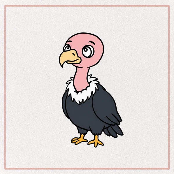 How to Draw a Cartoon Vulture feature image