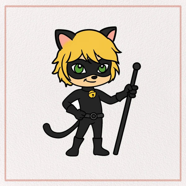 How to Draw a Cat Noir feature image