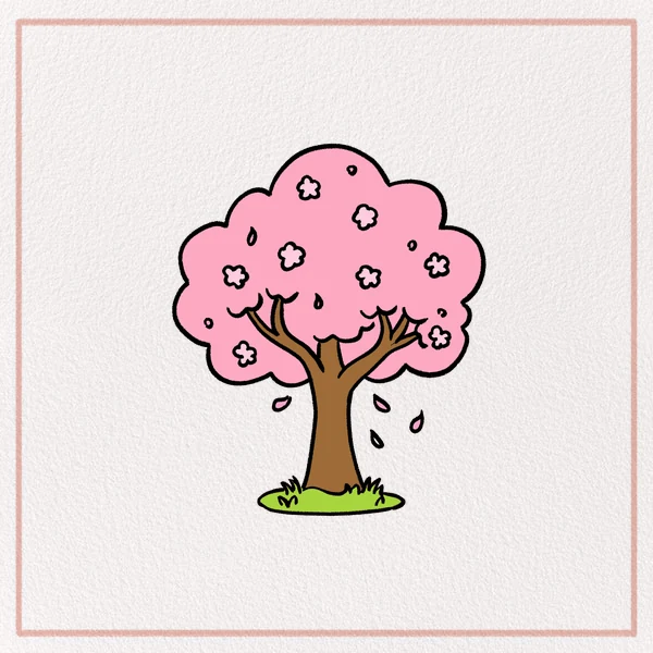 How to Draw a Cherry Blossom Tree feature image