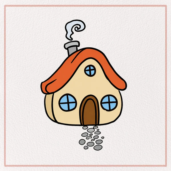 How to Draw a Cottage feature image