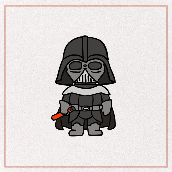 How to Draw a Darth Vader feature image