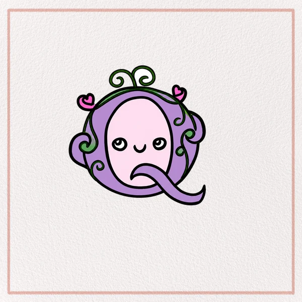 How to Draw a Fancy Letter Q feature image