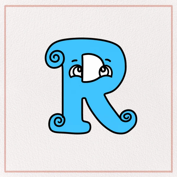 How to Draw a Fancy Letter R feature image